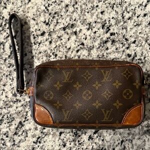 Louis Vuitton Brown Monogram Wristlet